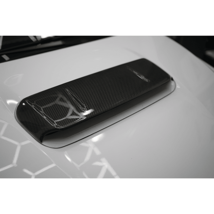 JDMuscle [22-26 WRX] Tanso Carbon Fiber Hood Scoop Cover V1 - Graveyard Performance