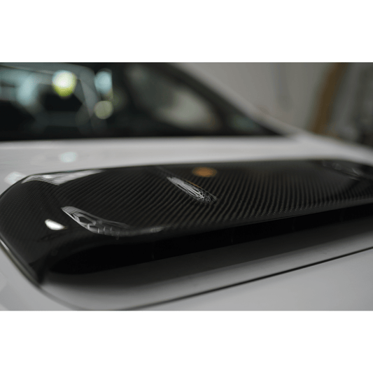 JDMuscle [22-26 WRX] Tanso Carbon Fiber Hood Scoop Cover V1 - Graveyard Performance