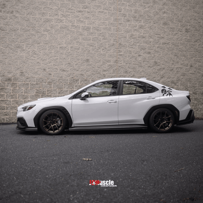 JDMuscle [22-26 WRX] Spec STI Carbon Fiber Side Skirts - Graveyard Performance