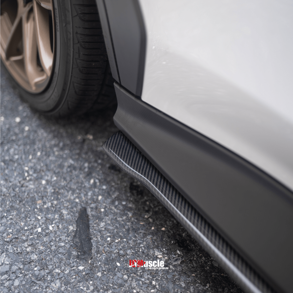 JDMuscle [22-26 WRX] Spec STI Carbon Fiber Side Skirts - Graveyard Performance