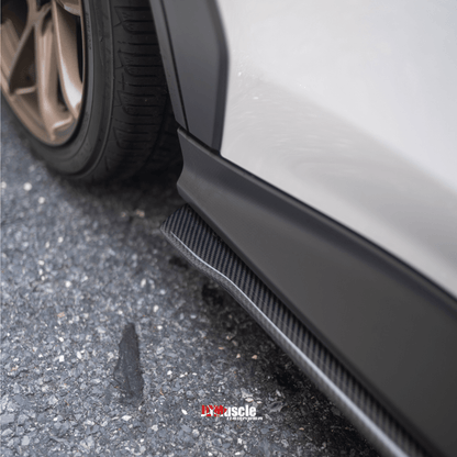 JDMuscle [22-26 WRX] Spec STI Carbon Fiber Side Skirts - Graveyard Performance