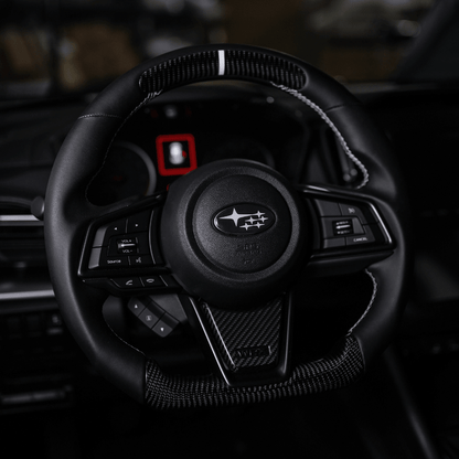 JDMuscle [22-26 WRX] Tanso Carbon Fiber Steering Wheel Lower Trim Cover | JDM-WRX22-527 - Graveyard Performance