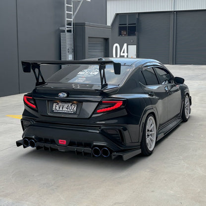 JDMuscle [22-26 WRX] Tanso Carbon Fiber V2 Side Skirts - Graveyard Performance