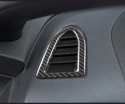 JDMuscle [22-26 WRX] Tanso Pre-preg Carbon Fiber AC Vents Covers 6 PCs - Graveyard Performance