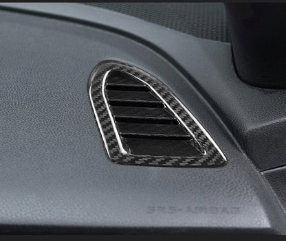 JDMuscle [22-26 WRX] Tanso Pre-preg Carbon Fiber AC Vents Covers 6 PCs - Graveyard Performance