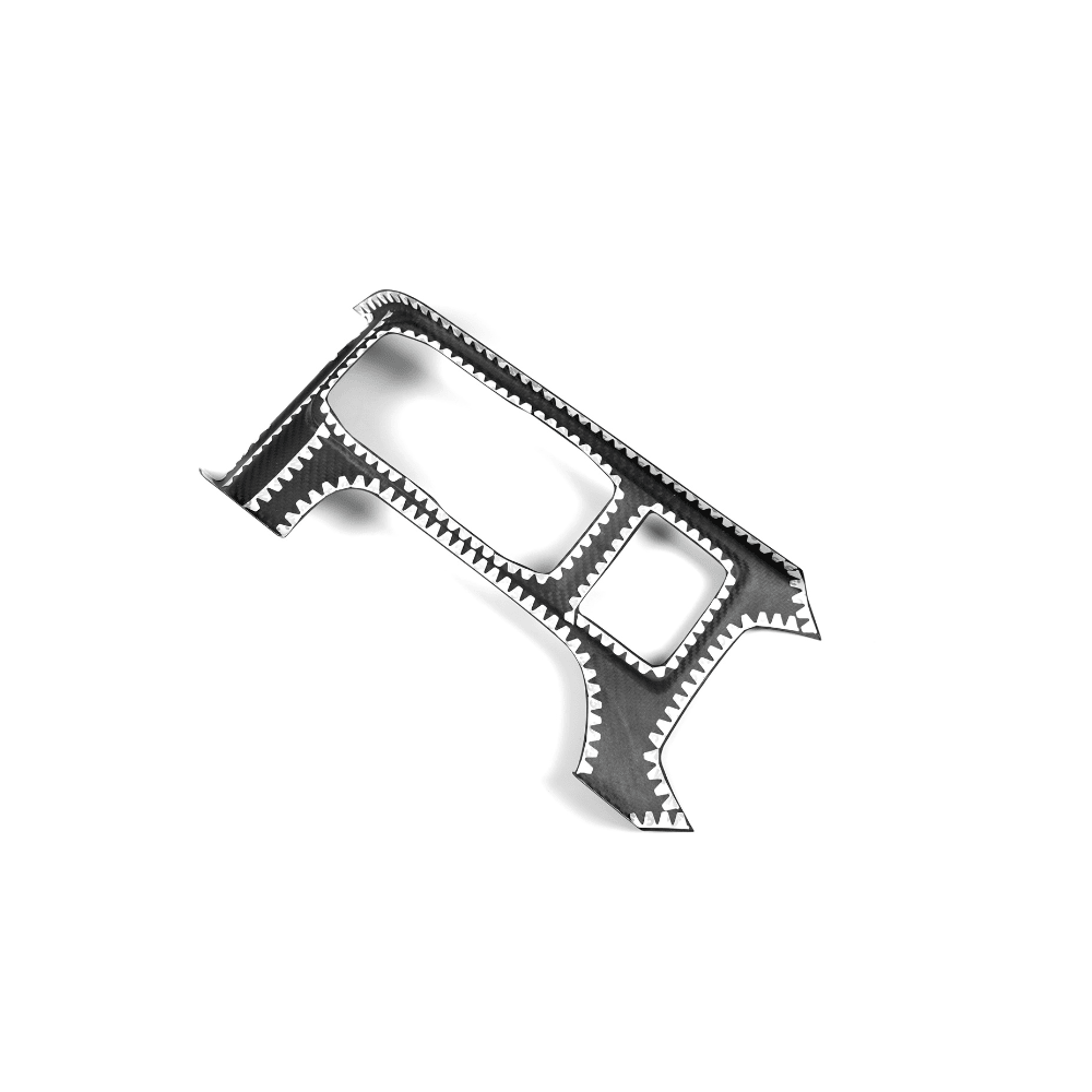 JDMuscle [22-26 WRX] Tanso Pre-preg Carbon Fiber Cup Holder Trim Cover - Graveyard Performance