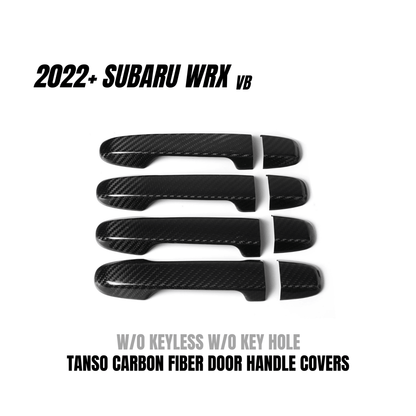 JDMuscle [22-26 WRX] Tanso Pre-preg Carbon Fiber Door Handle Covers w/ Gloss Finish - Graveyard Performance
