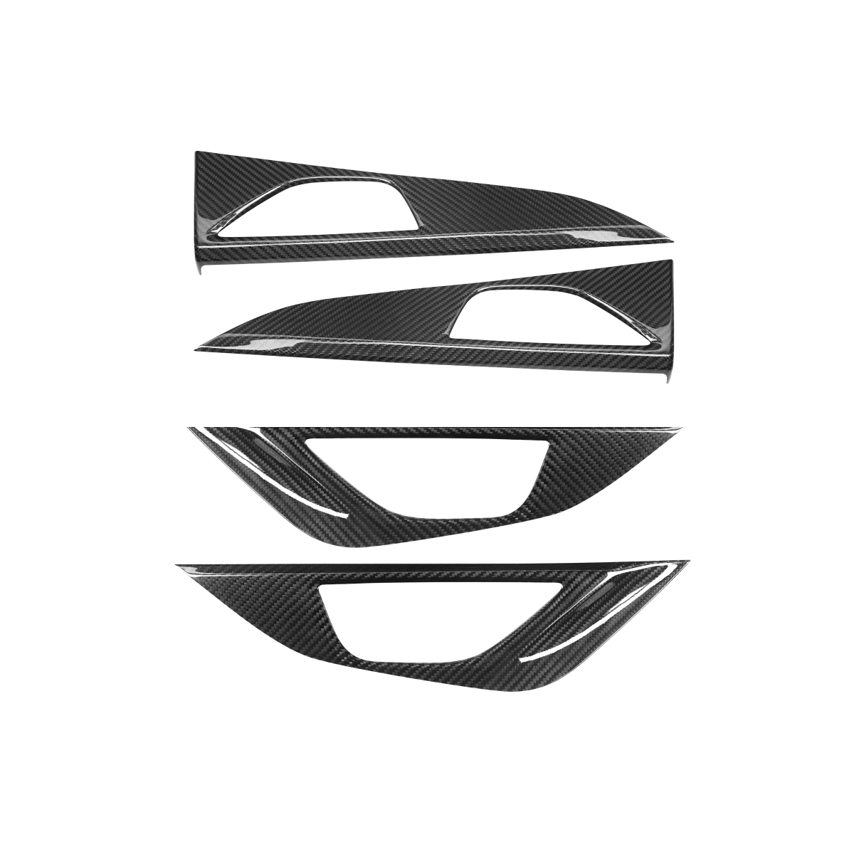 JDMuscle [22-26 WRX] Tanso Pre-preg Carbon Fiber Door Panel Covers - 4 PC - Graveyard Performance