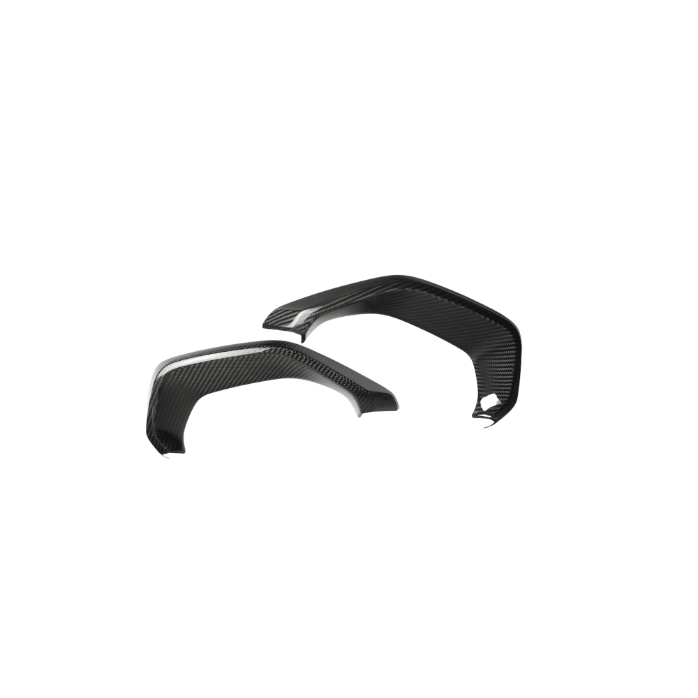 JDMuscle [22-26 WRX] Tanso Pre-preg Carbon Fiber Exhaust Finisher Trim Covers w/ Gloss Finish - Graveyard Performance