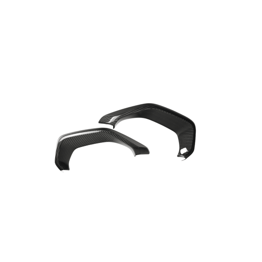 JDMuscle [22-26 WRX] Tanso Pre-preg Carbon Fiber Exhaust Finisher Trim Covers w/ Gloss Finish - Graveyard Performance