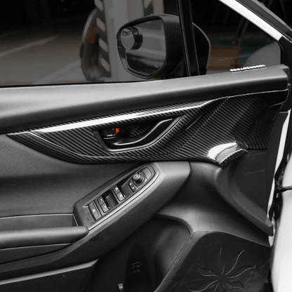 JDMuscle [22-26 WRX] Tanso Pre-preg Carbon Fiber Door Panel Covers - 4 PC - Graveyard Performance