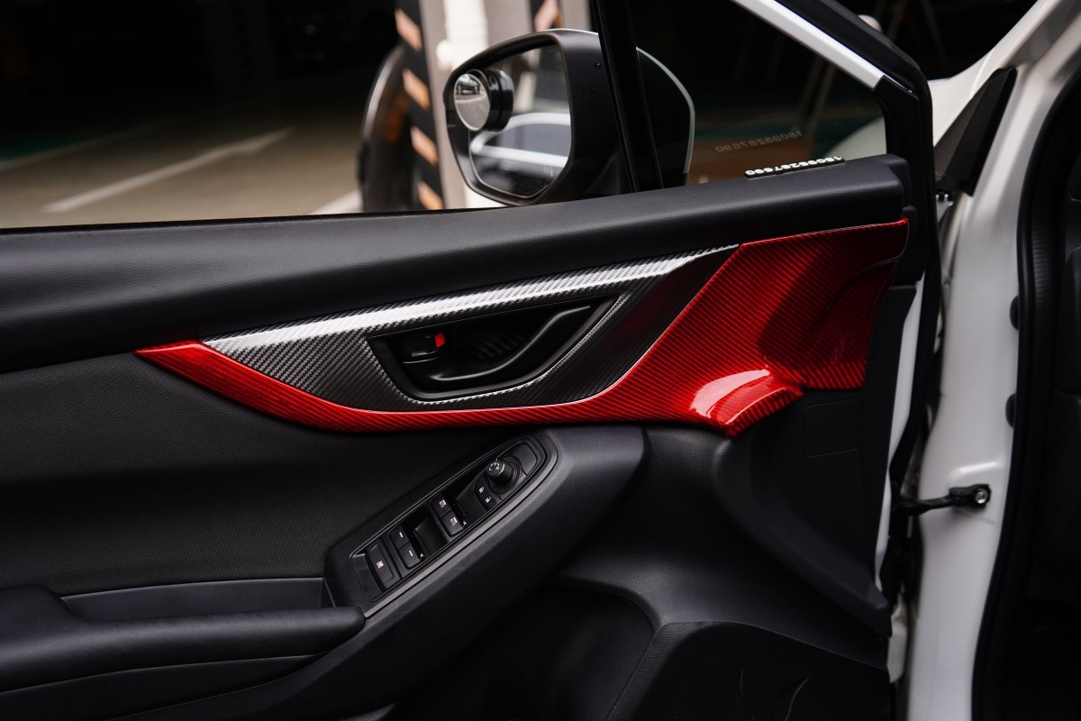 JDMuscle [22-26 WRX] Tanso Pre-preg Carbon Fiber Front Door Larger Pannel Covers - 2 PC - Graveyard Performance