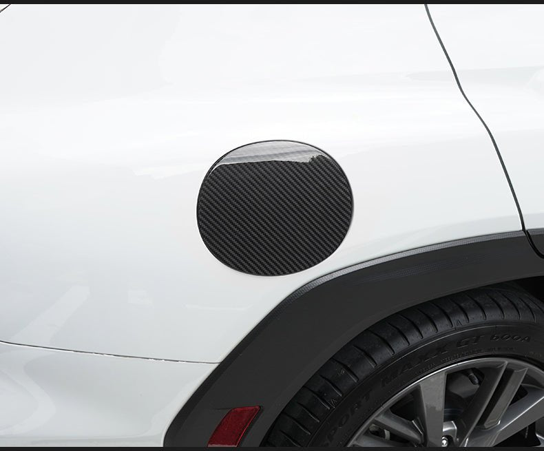 JDMuscle [22-26 WRX] Tanso Pre-preg Carbon Fiber Fuel Door Cover - Graveyard Performance