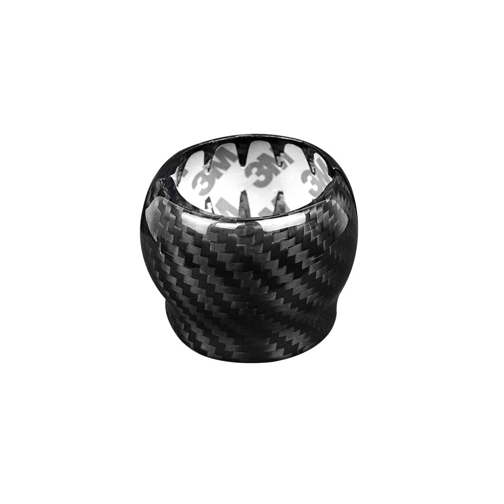 JDMuscle [22-26 WRX] Tanso Pre-preg Carbon Fiber Shift Knob Surround Cover - Graveyard Performance