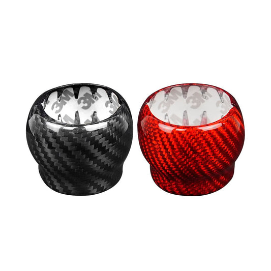 JDMuscle [22-26 WRX] Tanso Pre-preg Carbon Fiber Shift Knob Surround Cover - Graveyard Performance