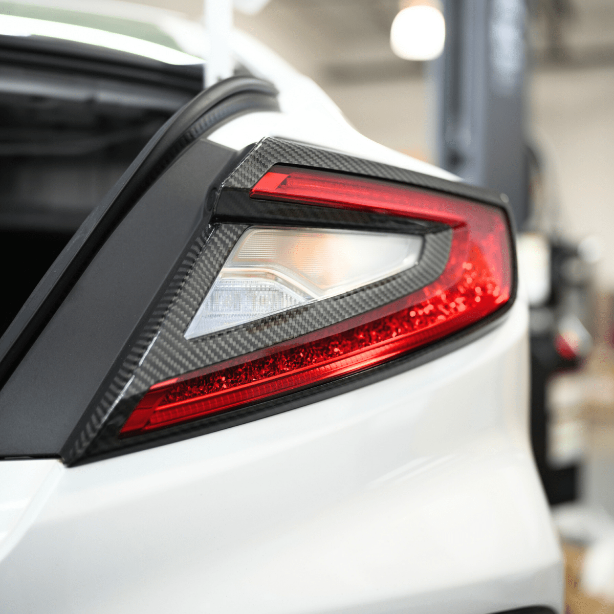 JDMuscle [22-26 WRX] Tanso Pre-preg Carbon Fiber Tail Light Covers - Graveyard Performance