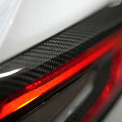 JDMuscle [22-26 WRX] Tanso Pre-preg Carbon Fiber Tail Light Covers - Graveyard Performance