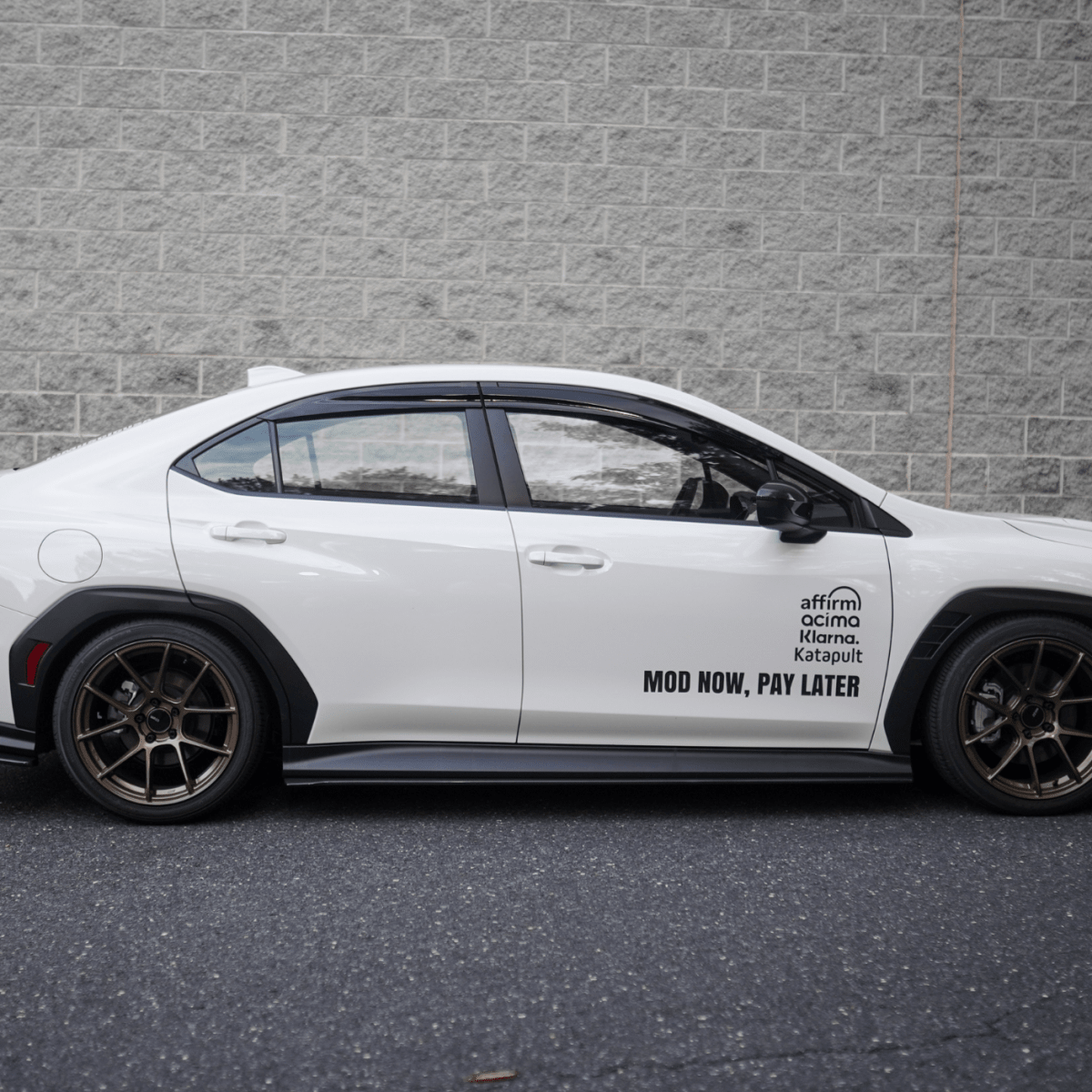 JDMuscle [22-26 WRX] V1 Rain Guards / Window Visors-Acrylic/Carbon Fiber - Graveyard Performance