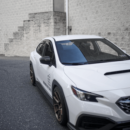 JDMuscle [22-26 WRX] V1 Rain Guards / Window Visors-Acrylic/Carbon Fiber - Graveyard Performance