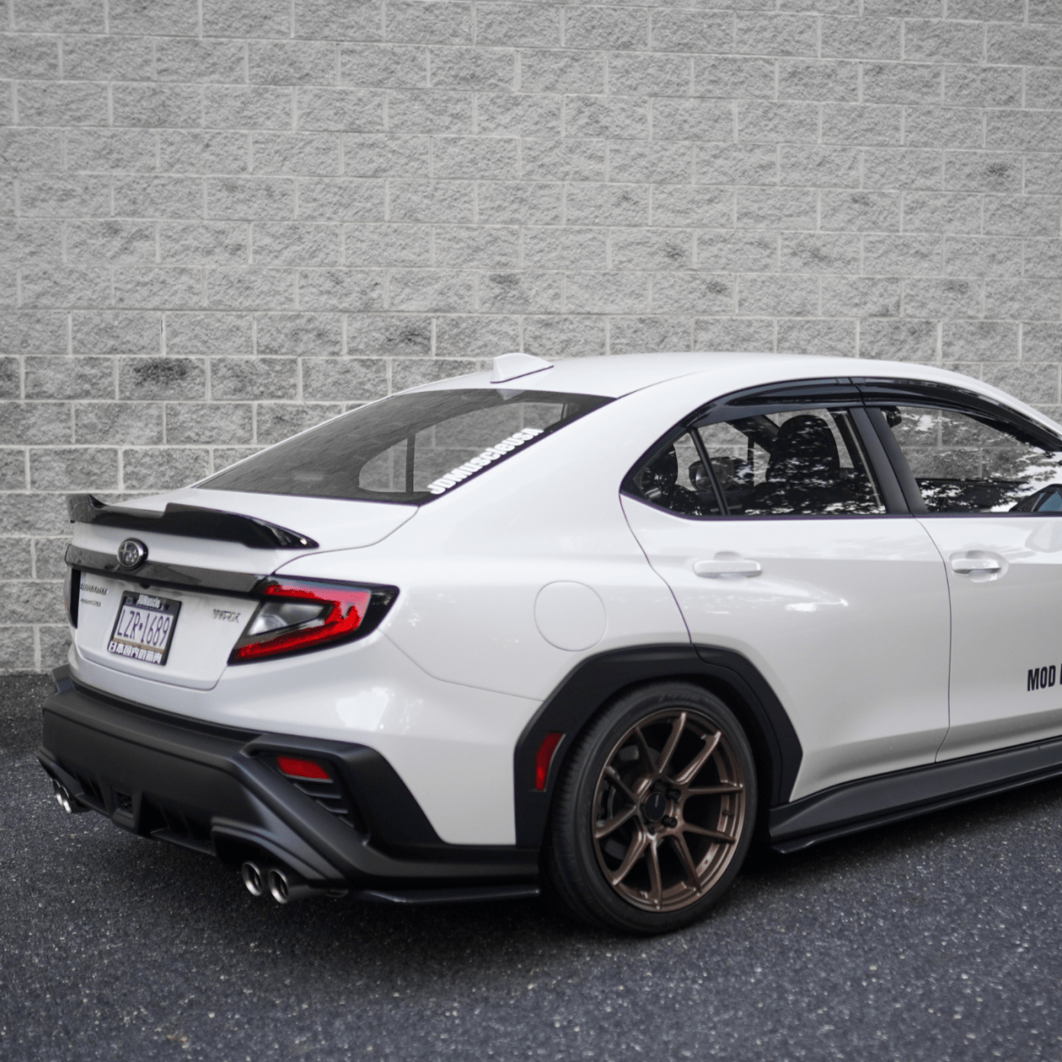 JDMuscle [22-26 WRX] V1 Rain Guards / Window Visors-Acrylic/Carbon Fiber - Graveyard Performance