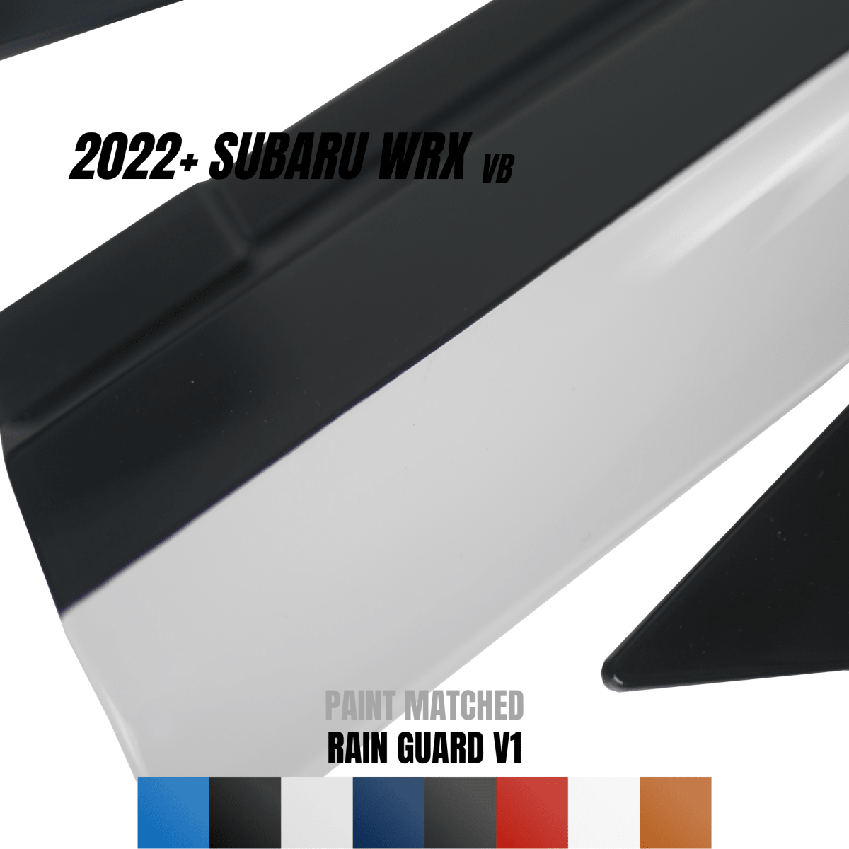 JDMuscle [22-26 WRX] V1 Rain Guards / Window Visors-Paint Matched - Graveyard Performance