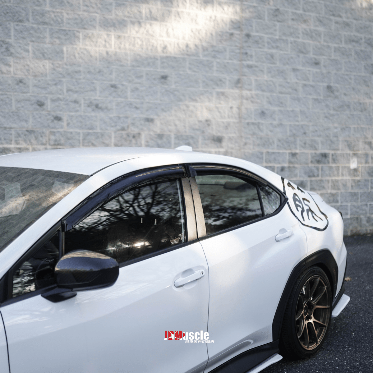 JDMuscle [22-26 WRX] V2 Rain Guards / Window Visors - Graveyard Performance