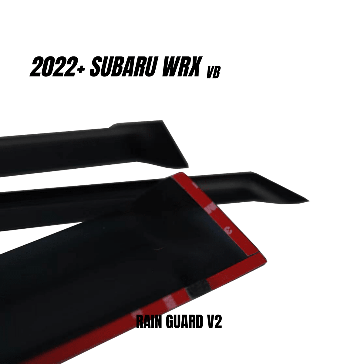 JDMuscle [22-26 WRX] V2 Rain Guards / Window Visors - Graveyard Performance