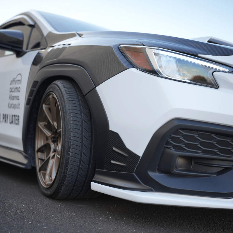 JDMuscle [22-26 WRX] V3 Carbon Fiber Canards - Graveyard Performance