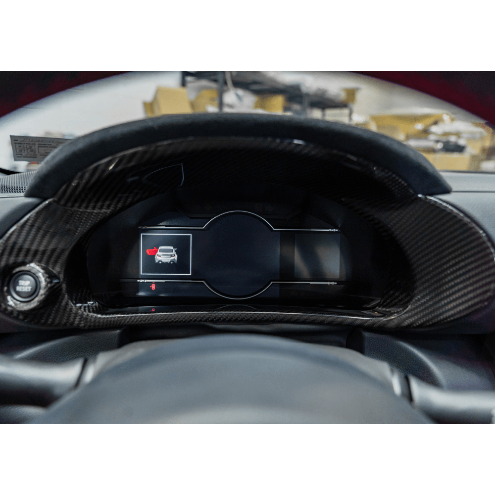 JDMuscle 22+ BRZ/GR86 Tanso Pre-preg Carbon Fiber Speedometer/ Cluster Cover w/ Gloss Finish - Graveyard Performance