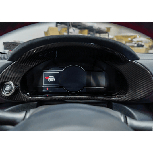JDMuscle 22+ BRZ/GR86 Tanso Pre-preg Carbon Fiber Speedometer/ Cluster Cover w/ Gloss Finish - Graveyard Performance