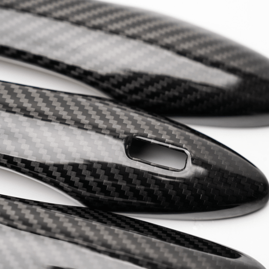 JDMuscle [23-24 GR Corolla, 19+ Hatch] Carbon Fiber Door Handle Covers (4PC) - Graveyard Performance
