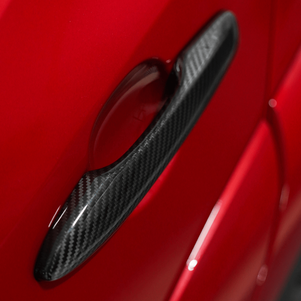 JDMuscle [23-24 GR Corolla, 19+ Hatch] Carbon Fiber Door Handle Covers (4PC) - Graveyard Performance