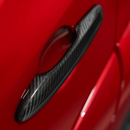 JDMuscle [23-24 GR Corolla, 19+ Hatch] Carbon Fiber Door Handle Covers (4PC) - Graveyard Performance