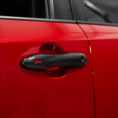 JDMuscle [23-24 GR Corolla, 19+ Hatch] Carbon Fiber Door Handle Covers (4PC) - Graveyard Performance
