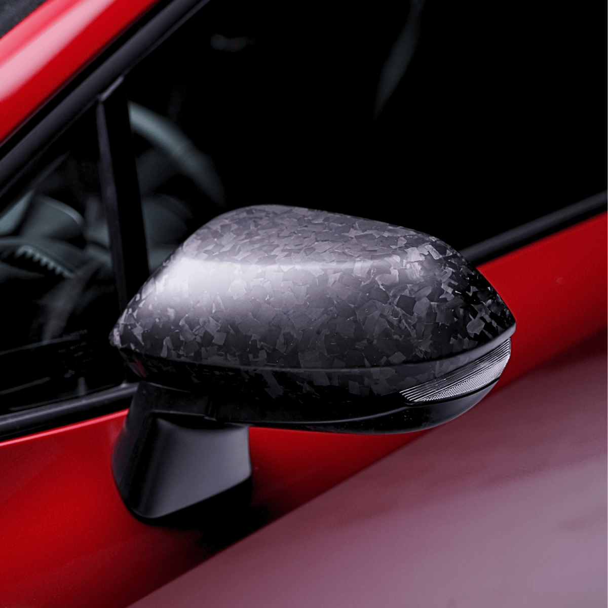 JDMuscle [23-24 GR Corolla, 19+ Hatch] Carbon Fiber Side Mirror Covers (2PC) - Graveyard Performance