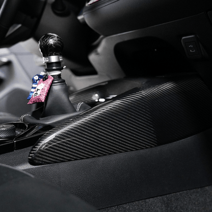 JDMuscle [23-25 GR Corolla, 19+ Hatch] Carbon Fiber Center Console Cover - Graveyard Performance