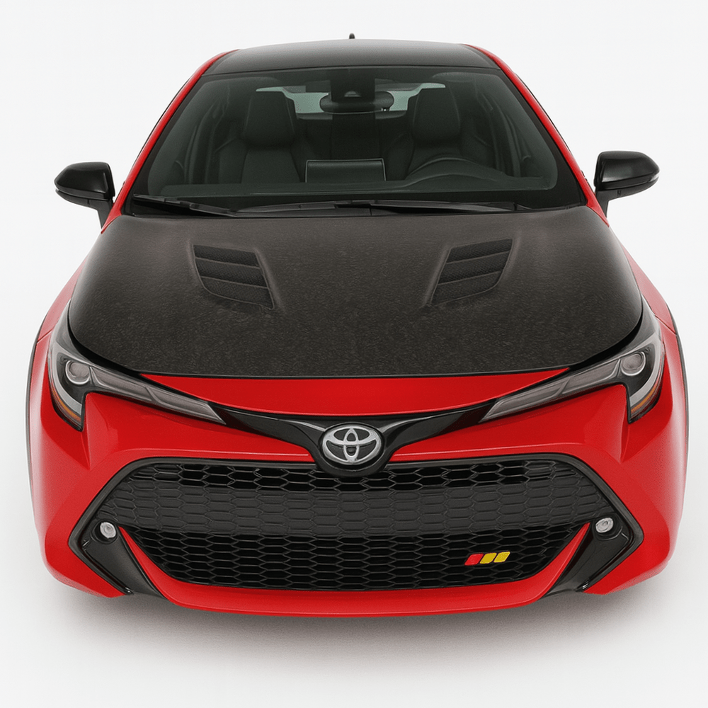 JDMuscle [23-26 GR Corolla, 19-26 Corolla Hatchback] Spec V Carbon Fiber Hood - Graveyard Performance