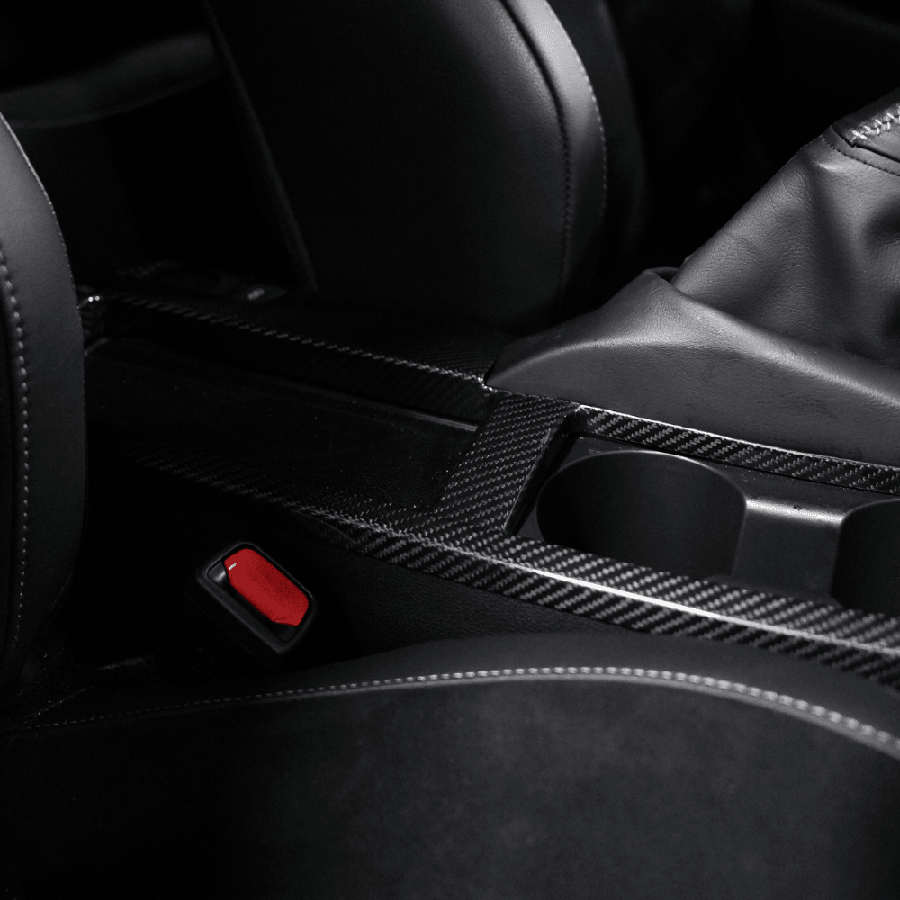 JDMuscle [23-26 GR Corolla] Carbon Fiber Cup Holder Cover - Graveyard Performance