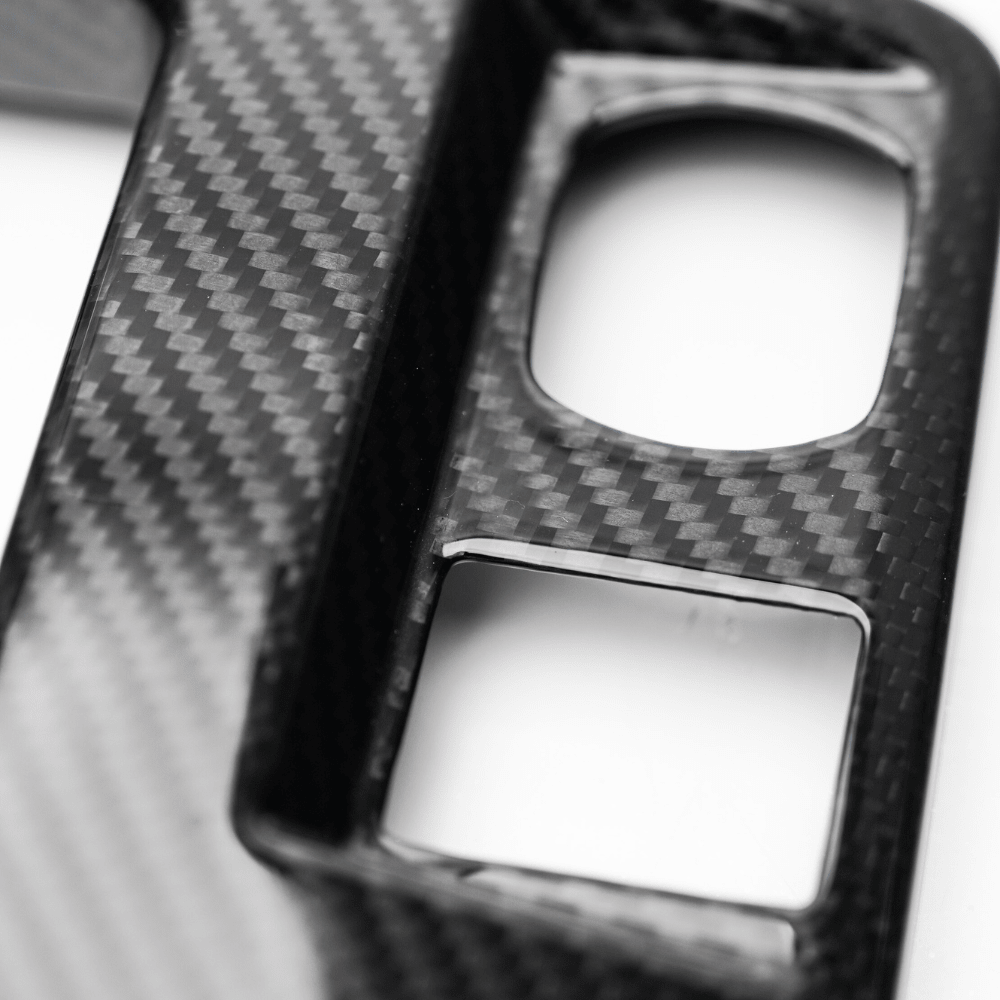 JDMuscle [23-26 GR Corolla] Carbon Fiber Cup Holder Cover - Graveyard Performance