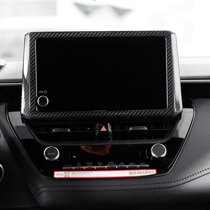 JDMuscle [23-26 GR Corolla] Carbon Fiber Screen Bezel Cover - Graveyard Performance