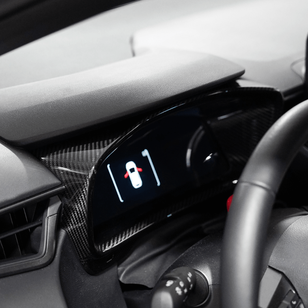 JDMuscle [23-26 GR Corolla] Carbon Fiber Speedometer Frame Cover - Graveyard Performance