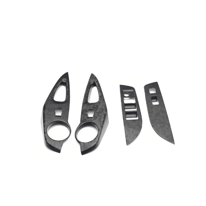 JDMuscle [23-26 GR Corolla] Carbon Fiber Window Switches (Front & Rear 4 PCS) - Graveyard Performance