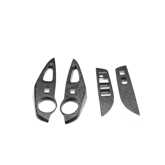 JDMuscle [23-26 GR Corolla] Carbon Fiber Window Switches (Front & Rear 4 PCS) - Graveyard Performance