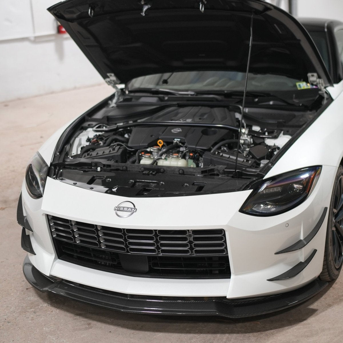JDMuscle [23-26 Nissan Z] Carbon Fiber Radiator Shroud - Graveyard Performance