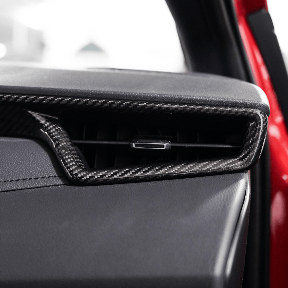JDMuscle 23-26 Toyota GR Corolla Carbon Fiber AC Vent Covers (2PCS) - Graveyard Performance