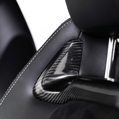JDMuscle [23-26 Toyota GR Corolla] Carbon Fiber Front Seat Inserts (Front 2 PCS) - Graveyard Performance