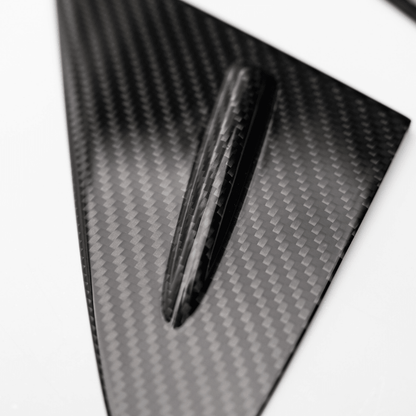 JDMuscle 23-26 Toyota GR Corolla Carbon Fiber J-Panel Wind Defelctor Covers (2PC) - Graveyard Performance