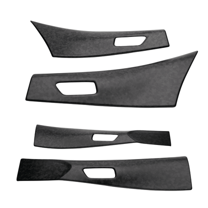 JDMuscle 23-26 Toyota GR Corolla Carbon Fiber Upper Door Trim (Front&Rear 4PCS) - Graveyard Performance
