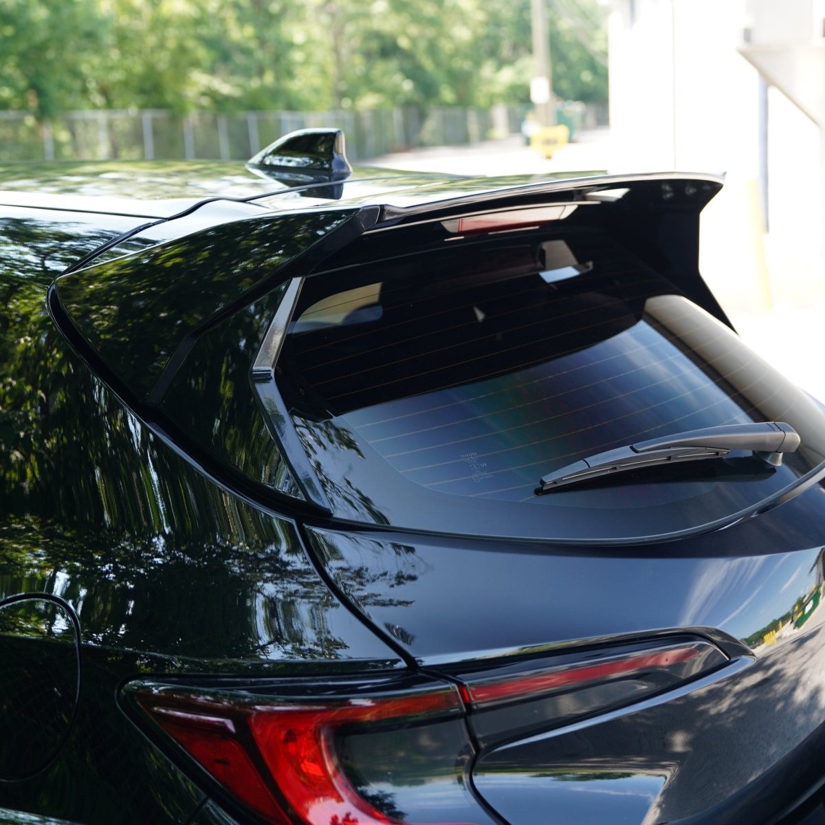 JDMuscle [23+ GR Corolla, 19+ Corolla Hatch] Spec C Spoiler - Paint Matched/Gloss Black/Carbon Fiber - Graveyard Performance