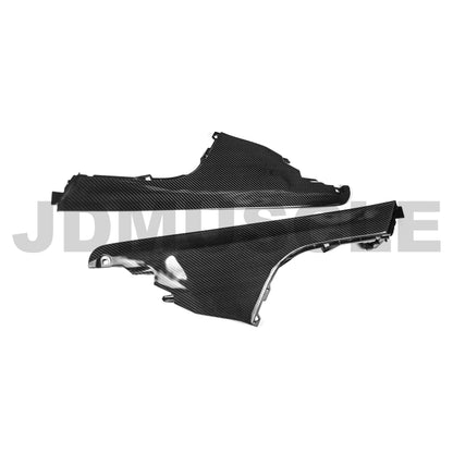 JDMuscle [15-21 WRX/STI] Carbon Fiber Center Console Kicker Panel Trim Replacement - Graveyard Performance